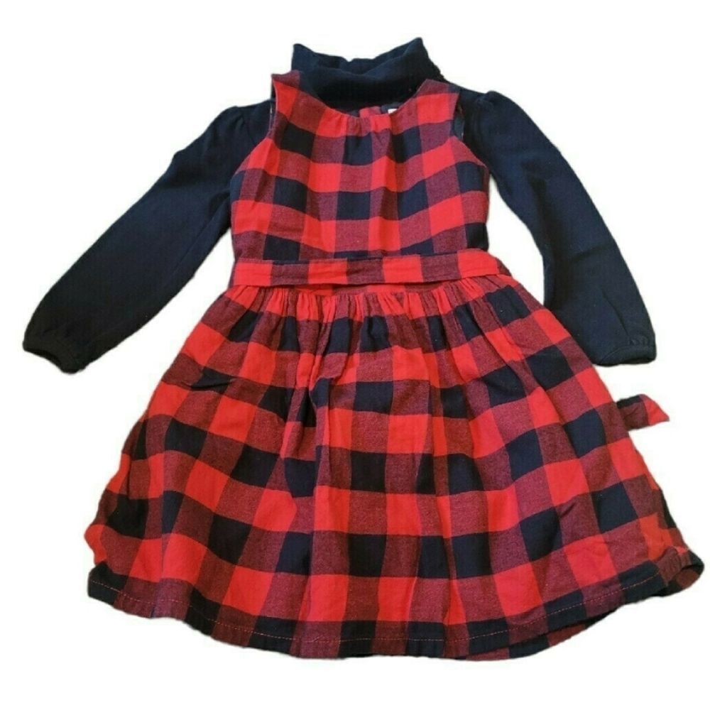 Buffalo plaid holiday dress